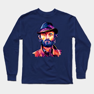 Phil Collins Pop Art Wpap Long Sleeve T-Shirt